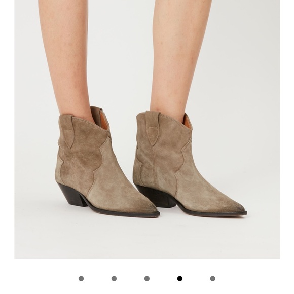 COPY - NWT ISABEL MARANT Grey Dewina Ankle Bootie 37 - Picture 2 of 13